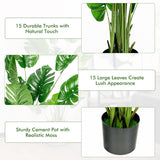 NNECW 1.5M Artificial Tree Faux Monstera Deliciosa Plant for Indoor and Outdoor-1 Pack