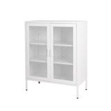 Levede Storage Cabinet Steel Kitchen White-1917016726894153728