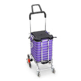 Foldable Shopping Cart Trolley Basket-1910113095548801024