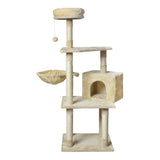 PaWz Cat Tree Toy Scratching Post Scratcher Beige-1910113147763691520