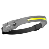 EMITTO COB LED Headlamp Torch Camping Grey-1919892862842048512