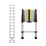 Traderight Multipurpose Ladder Telescopic 3.8M Silver 3.8 Meter-1910113101471158272