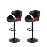 Levede 1x Bar Stools Gas Lift Kitchen Black-1910113239631532032
