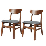 Levede 2xDining Chairs Kitchen Chair Brown 2Pack-1910113288688111616