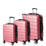 Slimbridge 3PC Luggage sets Suitcase Rose Gold-1919892861734752256