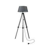 EMITTO Tripod Wooden Floor Lamp Shaded Grey-1910112866611105792
