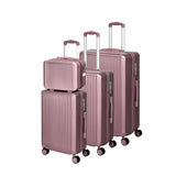 Slimbridge Luggage Suitcase Trolley Rose gold 4pc 14"+20"+24"+28"-1910112845685723136