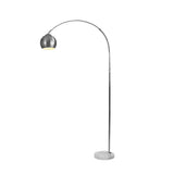EMITTO Modern LED Floor Lamp Stand Reading Silver-1910112852912508928