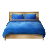 Two-sided Quilt Cover Flannel Bedding Navy King-1910113191774523392