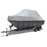 12-14 FT Boat Cover Trailerable Weatherproof Grey 14FT-1919892917846151168