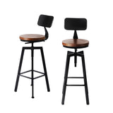 Levede 4x Bar Stool Kitchen Wooden Metal-1910113233889529856