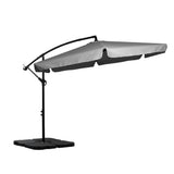 Mountview 3M Cantilever Umbrella Outdoor Grey With Base-1910112909699190784