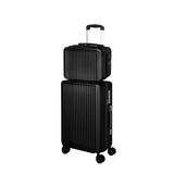 Slimbridge Luggage Suitcase Trolley Black 2pc 14"+20"-1910112844318380032