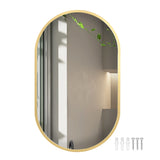 Yezi Wall Mirror Bathroom Decor Vanity Gold-1910112987109265408