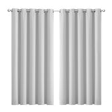 2x Blockout Curtains Panels 3 Layers Grey-1910113271067840512