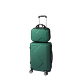 Slimbridge 2pcs 20"Travel Luggage Set Green-1910112832201035776