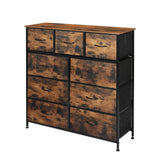 Levede Storage Cabinet Tower Chest Brown Fold-1917016729171660800