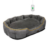 PaWz Electric Pet Heater Bed Heated M Grey Medium-1910112463077117952