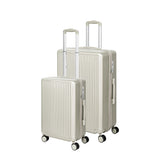 Slimbridge Luggage Suitcase Trolley White 2pc 20"+28"-1910112844922359808