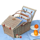 4 Person Picnic Basket Baskets Set Outdoor-1910113179174834176