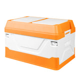 Car Boot Organiser 2 Layer Foldable Orange-1910113258333933568