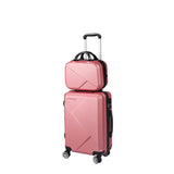 Slimbridge 2pcs 20"Travel Luggage Set Rose Gold-1910112832817598464