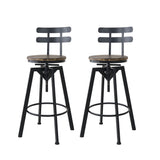 Levede 1x Bar Stool Industrial Adjustable-1910113242009702400