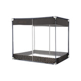 Dreamz Mosquito Bed Nets Foldable Canopy Square Grey-1910112871577161728