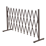 Garden Security Fence Gate Gate Metal Brown-1910113188955951104