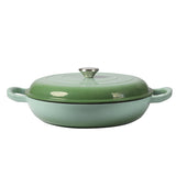 TOQUE 3.5L Enamel Dutch Oven Pan in Green Colour-1910112821052575744