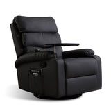 Levede Massage Chair Recliner 360 Swivel Black-1910112921472602112
