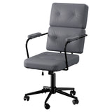 LEVEDE Ergonomic Office Chair Computer PU Grey-1937319820773167104
