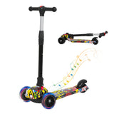 Bopeep Foldable Kids Scooter LED Music Blue-1937319778729463808