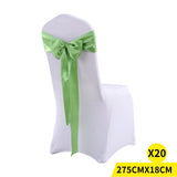 20 Green Fabric Chair Sashes Covers Grass Green-1910113033917698048