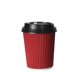 1000 Pcs 8oz Disposable Takeaway Coffee Red-1910113172346507264