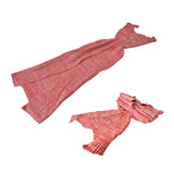 Mermaid Tail Crochet Blanket Sofa Rug-1910112222676389888