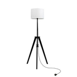 EMITTO Wooden Floor Lamp Modern Tripod Black-1910112866900512768