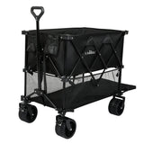 Lambu Folding Wagon Cart Double Shelves-1937319807724687360