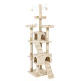 PaWz Cat Tree Scratching Post Scratcher Beige-1910113147444924416