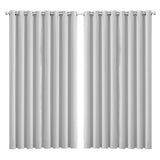 2x Blockout Curtains Panels 3 Layers Grey CD1003-300X230-GY-1910113275840958464
