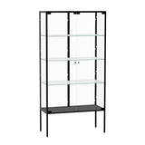 Stacked Glass Display Cabinet Steel 4 Tier 160cm-1937319795359879168