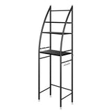 Dutxa 3 Tier Over Toilet Storage Shelf Black-1910113127488425984