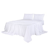 Dreamz 4pcs Queen Size 100% Bamboo Bed Sheet Set in White Colour-1937319838997417984