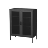 Levede Storage Cabinet Steel Kitchen Black-1917016726734770176