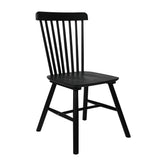 Levede 2x Dining Chairs Kitchen Winsor Black-1910113281712984064