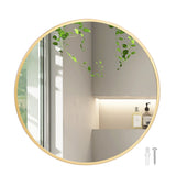 Yezi Wall Mirror Round Bathroom Decor 50cm-1910112987469975552