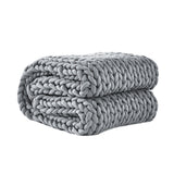 Dreamz Knitted Weighted Blanket Chunky Grey Kids-1910113227119923200