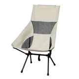 Levede Camping Chair Folding Outdoor Large Beige-1910112915994841088