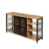 Levede Bar Cabinet Buffet Sideboard Oak-1917016727355527168