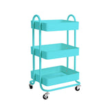 Levede 3 Tiers Kitchen Trolley Cart Turquoise-1917016721709993984